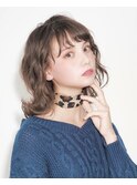 20代30代40代ひし形エアリーミディアッシュベージュ