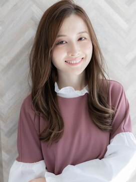 ローレン(LOREN) *LOREN*透明感モーブカラー/かきあげバング/ニュアンスロング