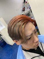 ヘアーシェルターフォーメン(Hair Shelter for men)&nbsp;サイドパートオレンジ