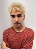 【SAL】プラチナブロンド▲スパイクショート