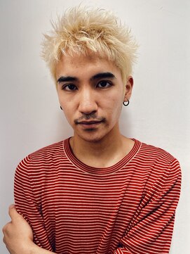 サル 代官山(SAL) 【SAL】プラチナブロンド▲スパイクショート