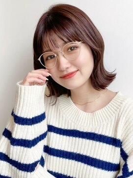 ルエ(rue) 20代30代40代大人可愛い小顔ウルフレイヤーボブ丸みショートボブ