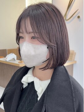 ビュー フクオカ(VIEW FUKUOKA) フェミニンで可愛いチェリーブラウンイメチェンボブ