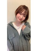 [代々木]ナチュラルピンクスイートAラインの甘辛ショートボブ