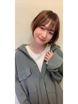 ジジ 代々木(Gigi) [代々木]ナチュラルピンクスイートAラインの甘辛ショートボブ