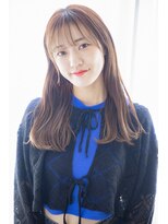 ヘアリゾートハピネス 陽光町&nbsp;顔まわりのインナーカラーが可愛い♪ハイライト柔らかスタイル。