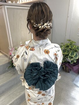 ヒカリスナカザキアンド(HIKARIS nakazaki &) 浴衣ヘアセット