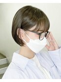 ショートボブ切りっぱなしボブぱつっとボブショートカット横浜