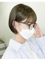 ヒビヲ(HIBIO)&nbsp;ショートボブ切りっぱなしボブぱつっとボブショートカット横浜