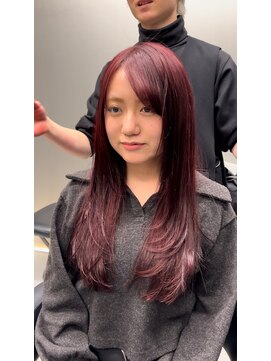 イキ 表参道(iki omotesando) ミディアムヘア/スラッシュ/グレージュカラー/デザインカラー