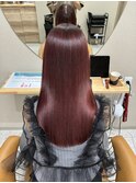 髪質改善 UPTOGLOSS 三ノ宮 赤髪 神戸 ストレート レッド 元町