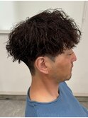 波巻きスパイラルパーマツイストパーマメンズマッシュパーマ