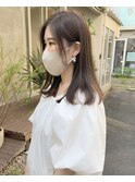 ワンカールミディ×ブラウンベージュ