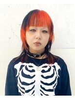 クク(QUQU)&nbsp;オレンジウルフ　デザインカラー　レイヤー　ウルフ