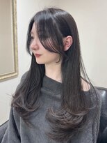 クレム 博多駅店(ChLem)&nbsp;顔まわりレイヤー 艶カラー 暗髪 韓国風 髪質改善 福岡美容室