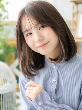カバーヘア イヴ 戸頭店(COVER HAIR EVE) 大人かわいいインナーカラーシースルーバングh3戸頭20代30代40代