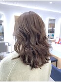 コテ巻き風パーマ　ゆるふわカール