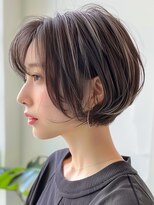 レヴ 草加店(LEV.)&nbsp;イメチェン　外ハネ　ボブ　美髪　ワイドバング　ブルーブラック