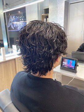 メンズサロン キング 梅田店(Men’s salon K!ng) 波巻きツイストスパイラルパーマ/フェザーパーマ/眉毛/メンズ