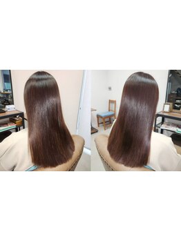 白髪のお悩みを解決しつつ、髪質・お悩みに合わせて薬剤を使い分け、ダメージレスで理想の色味が叶います♪