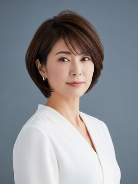 ビーピージェイズ 宇城店(BPJ'S) 大人女性のすっきりとまとまったショートボブ