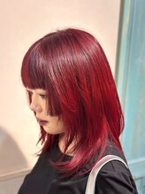 ヘア ライフ ワイレア(HAIR LIFE Wailea) 赤グラデーション