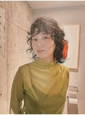 レイヤーパーマ・くせ毛風パーマ・暗髪