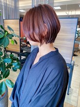 アンドファイン ヘアビューティー(&Fine hair beauty) ショートボブ×ピンクブラウン