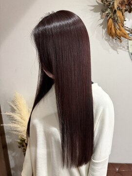チョコレートブラウン/艶髪ストレート