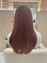 アドラーブル 長岡リバーサイド千秋店(adorable) 20代30代ナチュラルカラーレイヤーカット透明感ピンクベージュ