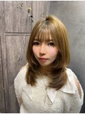 ミディアムレイヤーカット
