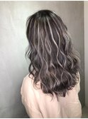 20代30代大人可愛い♪ハイライトカラーバレイヤージュロング