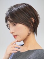 ソワネ 表参道(soigne) 表参道白髪ぼかしハイライトウルフショートボブグレージュ40代
