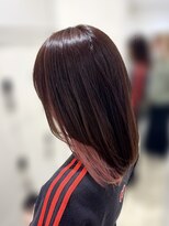 ケンジ 平塚 アネッタ(KENJE annetta) 【インナーカラー】ピンクブラウン×ピンクベージュ