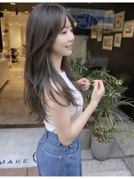 アース 豊橋店(HAIR&MAKE EARTH) ナチュラルなのに垢抜ける韓国風レイヤーロング