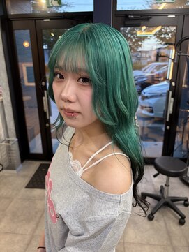 アクシス 昭和店(AXIS) ロング　グリーンカラー