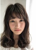 学生限定　ミディアムの長さのゆるくてしっかりめはエアウェーブ