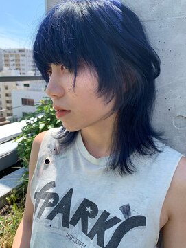 ココ 原宿(KOKO) 【GUEST_STORY】 Silver Navy       #ケアブリーチ#ダブルカラー