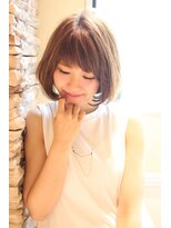 レウナ 外苑前(Reuna)&nbsp;大人可愛いひし形ボブ　ワンカールボブ　２０代３０代４０代