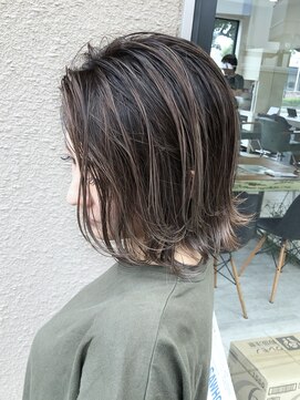 ザ アクネ 岡崎竜美丘店(THE ACNE) エアタッチ＿バレイヤージュ＿ハイライト＿外人風カラー＿８