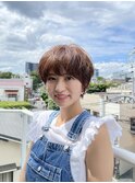 大人可愛いマッシュショート