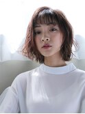 切りっぱなしユルウェーブ/デジタルコスメパーマ#マロンベージュ