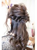 《Aura Beaute京都》ヘアアレンジ　ヘアセット　ハーフアップ
