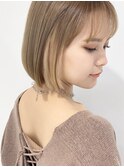 ハイトーンベージュxインナーカラー