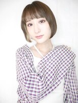 シュシュ(shushu)&nbsp;重めバング×切りっぱなしボブ【有海一生】/髪質改善