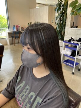 ラ メール ヘア デザイン(La mer HAIR DESIGN) フェイスフレーミング/ブルーカラー