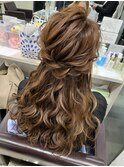 ハーフアップ