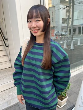 カフ(CAF) CAF松本【顔まわりデザインカット×ストレートロング】