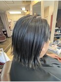 水素ケアカラー×切りっぱなし