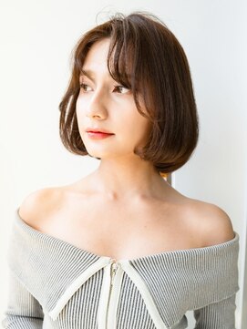 ロンドアンメゾン 原宿(Lond un Maison.) 韓国顔周りレイヤーカット×セミディ×透明感シアカラー[原宿]